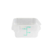 Thunder Group PLSFT002TL 2 qt Square Food Storage Container - Polypropylene, Translucent - 6, (each)-cityfoodequipment.com