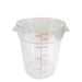 Thunder Group PLRFT322PC 22 qt Round Food Storage Container - Polycarbonate, Clear - 6, (each)-cityfoodequipment.com