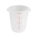 Thunder Group PLRFT308TL 8 qt Round Food Storage Container - Polypropylene, Translucent - 12, (each)-cityfoodequipment.com