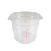 Thunder Group PLRFT306PC 6 qt Round Food Storage Container - Polycarbonate, Clear - 12, (each)-cityfoodequipment.com