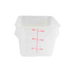 Thunder Group PLSFT006TL 6 qt Square Food Storage Container - Polypropylene, Translucent - 6, (each)-cityfoodequipment.com
