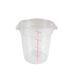 Thunder Group PLRFT304PC 4 qt Round Food Storage Container - Polycarbonate, Clear - 12, (each)-cityfoodequipment.com