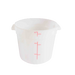 Thunder Group PLRFT306PP 6 qt Round Food Storage Container - Polypropylene, White - 12, (each)-cityfoodequipment.com