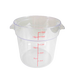 Thunder Group PLRFT318PC 18 qt Round Food Storage Container - Polycarbonate, Clear - 6, (each)-cityfoodequipment.com
