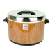 Thunder Group SEJ73000 60 cup Sushi Rice Container - Stainless Steel Liner, Woodgrain Exterior - 1, (each)-cityfoodequipment.com