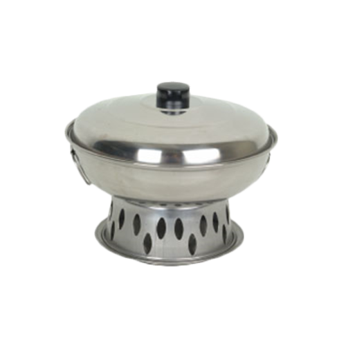 Thunder Group SLAL01A 7 1/2" Round Wok Chafer Set - Stainless Steel - 1, (set)-cityfoodequipment.com