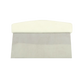 Thunder Group SLDS060P Dough Cutter/Scraper w/ White Plastic Handle - 6" x 4", Stainless Steel - 12, (each)-cityfoodequipment.com