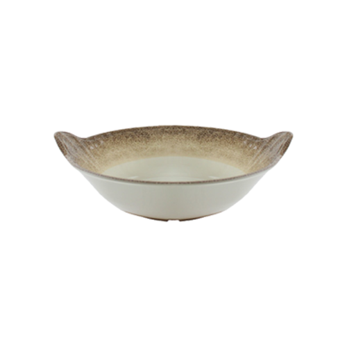 Thunder Group SD5613J 96 oz Round Melamine Serving Bowl, Beige - 6, (each)-cityfoodequipment.com