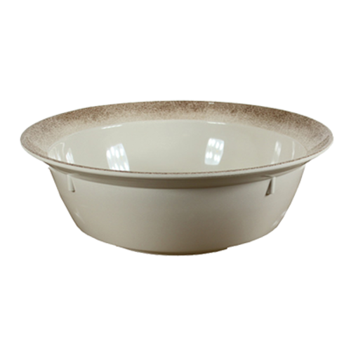 Thunder Group SD6018J 32 oz Round Melamine Serving Bowl, Beige - 6, (each)-cityfoodequipment.com