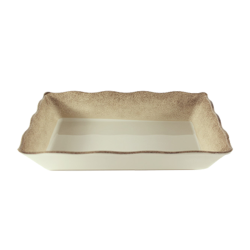 Thunder Group SD3314J Melamine Serving Tray - 13 3/4" x 9 1/2", Beige - 6, (each)-cityfoodequipment.com