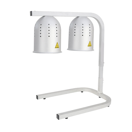Thunder Group SEJ92000 2 Bulb Heat Lamp w/ Adjustable Arm - Aluminum, 120v - 1, (set)-cityfoodequipment.com