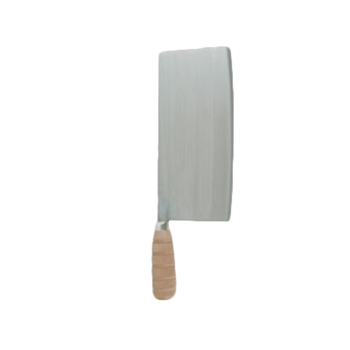 Thunder Group SLKF012 9 1/8" Wan Woo Knife w/ Wood Handle, Cast Iron - 50, (each)-cityfoodequipment.com