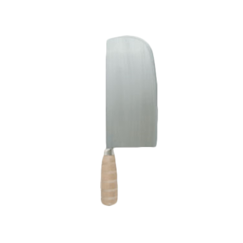 Thunder Group SLKF025 9" Shanghai Ping Knife w/ Wood Handle, Cast Iron - 50, (each)-cityfoodequipment.com