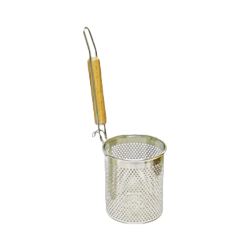 Thunder Group SLNS553 5" Mesh Noodle Skimmer - Wood Handle, Stainless Steel - 36, (each)-cityfoodequipment.com
