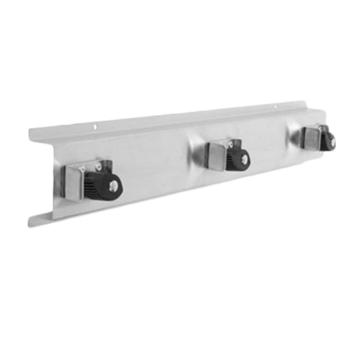 Thunder Group SLMBH024 24" x 4" Wall Mount Mop Holder, Stainless Steel - 8, (each)-cityfoodequipment.com