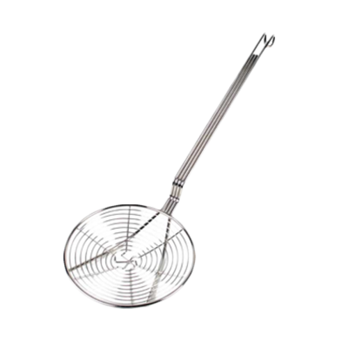 Thunder Group SLSKS007 7" Round Spiral Wire Skimmer, Nickel Plated - 12, (each)-cityfoodequipment.com