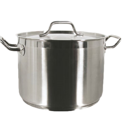 Thunder Group SLSPS4060 60 qt Stainless Steel Stock Pot w/ Cover - Induction Ready-cityfoodequipment.com