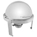 Thunder Group SLRCF0860 Round Chafer w/ Roll Top Lid & Chafing Fuel Heat - 1, (set)-cityfoodequipment.com