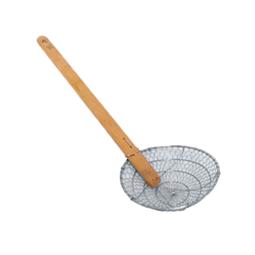 Thunder Group SLSKR008 8" Coarse Mesh Skimmer - Bamboo Handle, Stainless Steel - 50, (each)-cityfoodequipment.com