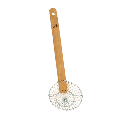Thunder Group SLSKR010GV 10" Coarse Mesh Skimmer - Bamboo Handle, Galvanized Steel - 30, (each)-cityfoodequipment.com