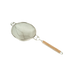 Thunder Group SLSTN3310R 10 1/2" Strainer w/ Double Fine Mesh & Wooden Handle, Nickle Plated - 6, (each)-cityfoodequipment.com