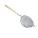 Thunder Group SLSTN3314R 13 3/4" Strainer w/ Double Fine Mesh & Wooden Handle, Nickle Plated - 6, (each)-cityfoodequipment.com