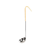 Thunder Group SLOL204 3 oz SLOL Series Serving Ladle - Stainless Steel, Ivory Vinyl Handle - 12, (each)-cityfoodequipment.com