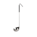 Thunder Group SLOL206 6 oz SLOL Series Serving Ladle - Stainless Steel, Black Vinyl Handle - 12, (each)-cityfoodequipment.com