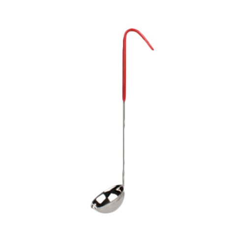 Thunder Group SLOL203 2 oz SLOL Series Serving Ladle - Stainless Steel, Red Vinyl Handle - 12, (each)-cityfoodequipment.com