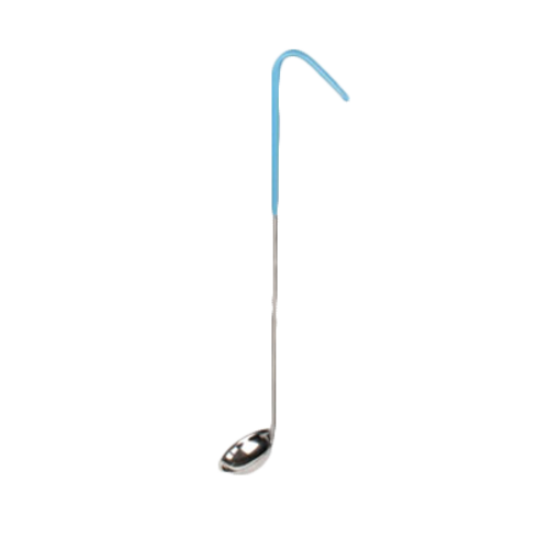 Thunder Group SLOL201 1/2 oz SLOL Series Serving Ladle - Stainless Steel, Teal Vinyl Handle - 12, (each)-cityfoodequipment.com