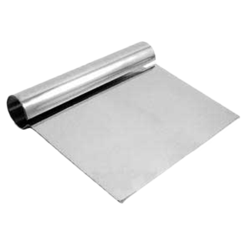 Thunder Group SLTHDS005 Dough Cutter/Scraper w/ Steel Handle - 5 1/4" x 4 1/4", Stainless Steel - 12, (each)-cityfoodequipment.com