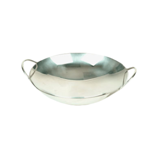 Thunder Group SLWK008 8" Round Wok Serving Dish, Stainless Steel - 60, (each)-cityfoodequipment.com