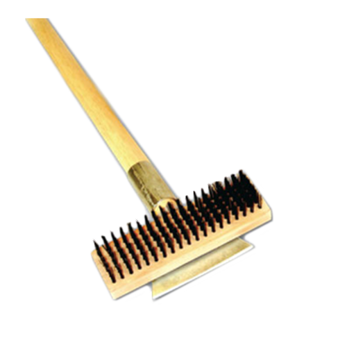 Thunder Group WDBS027H 27" Heavy Duty Wire Brush w/ Scraper - 1, (set)-cityfoodequipment.com