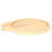 Thunder Group WDFJ001 Oval Fajita Skillet Underliner - 12 1/4" x 8", Beech Wood - 12, (each)-cityfoodequipment.com