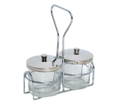 Town Silver Stainless Steel Condiment Jar Cover (19821)-cityfoodequipment.com