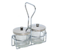 Town Silver Stainless Steel Condiment Jar Cover (19821)-cityfoodequipment.com