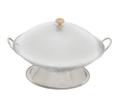 Town 8 3/4" Wok Cover, Stainless Steel (25109C)-cityfoodequipment.com