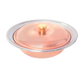 Town 12 oz Casserole/Soup Dish, With Cover Round, Copper Exterior, Stainless Interior (25264)-cityfoodequipment.com