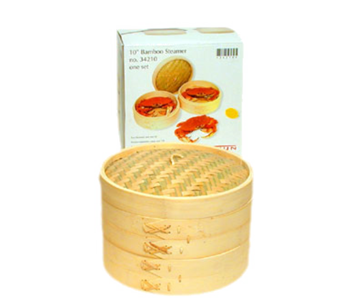 Town 10" Bamboo Set w/ (2) Steamers & (1) Cover (34210)-cityfoodequipment.com