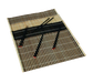 Town (4) Placemat & Chopstick Set - 12" x 18", Natural Bamboo (34253)-cityfoodequipment.com