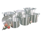 Town 12 piece Aluminum Stock Pot Set w/ Covers (34632)-cityfoodequipment.com