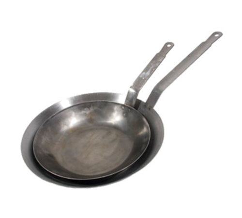 Town 9" Steel Frying Pan w/ Solid Metal Handle (34809)-cityfoodequipment.com