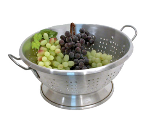 Town 11 qt Colander w/ 15 1/2" Bowl Diameter, Aluminum (37311)-cityfoodequipment.com