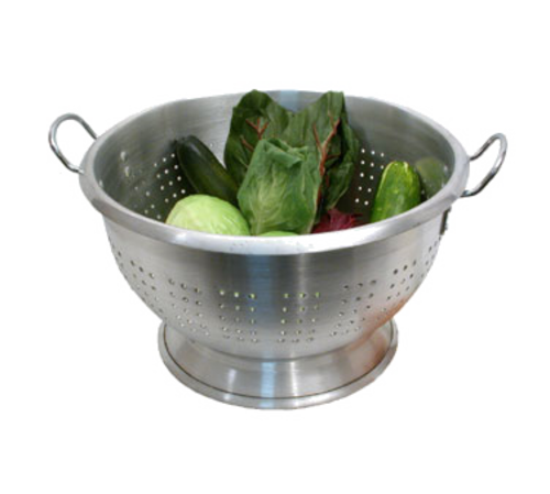 Town 24 qt Colander w/ 16 1/4" Bowl Diameter, Aluminum (37324)-cityfoodequipment.com