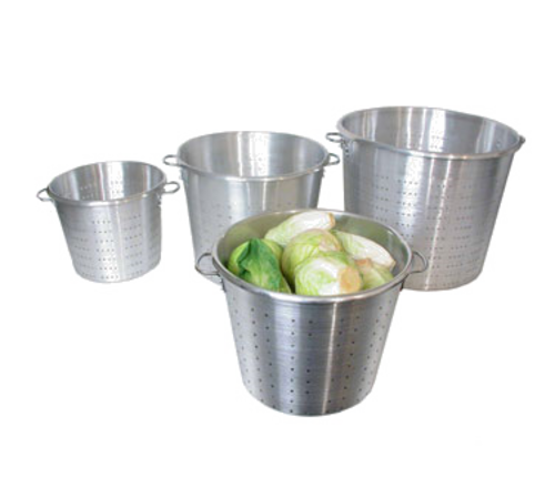 Town 36 qt Vegetable Colander w/ 13 7/8" Bowl Diameter, Aluminum (38013)-cityfoodequipment.com