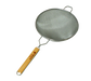 Town 10 3/8" Diameter Double Mesh Strainer, Wood Handle, Stainless (42410-S)-cityfoodequipment.com