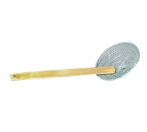 Town 6" Diameter Fine Mesh Skimmer, Bamboo Handle, Round, Stainless (42506)-cityfoodequipment.com