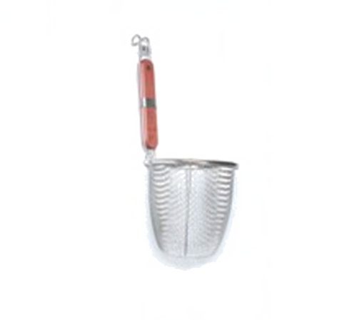 Town 5 1/2" Diameter Wire Mesh Noodle Skimmer, Wood Handle, Stainless (42616)-cityfoodequipment.com