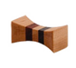 Town 1 3/4" Three Lined Hourglass Chopstick Rest - Wood, Natural (51330)-cityfoodequipment.com