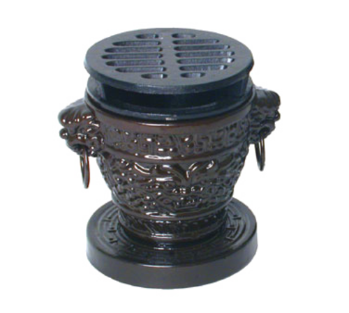 Town 3 3/4 x 4 3/4"Hibachi Stove Set, Dragon-Style, Cast Iron Removable Grill (51336)-cityfoodequipment.com